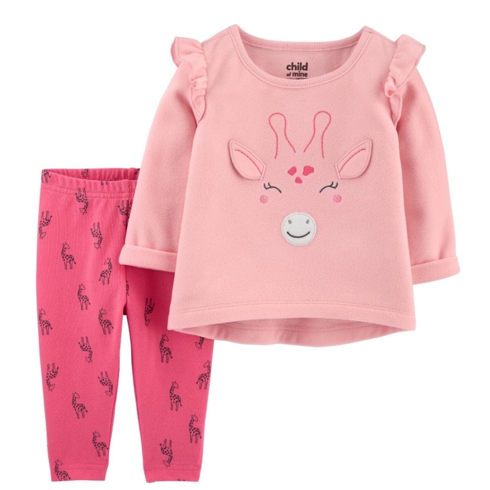 Carter's Baby Girl Long Sleeve Shirt & Pant Set